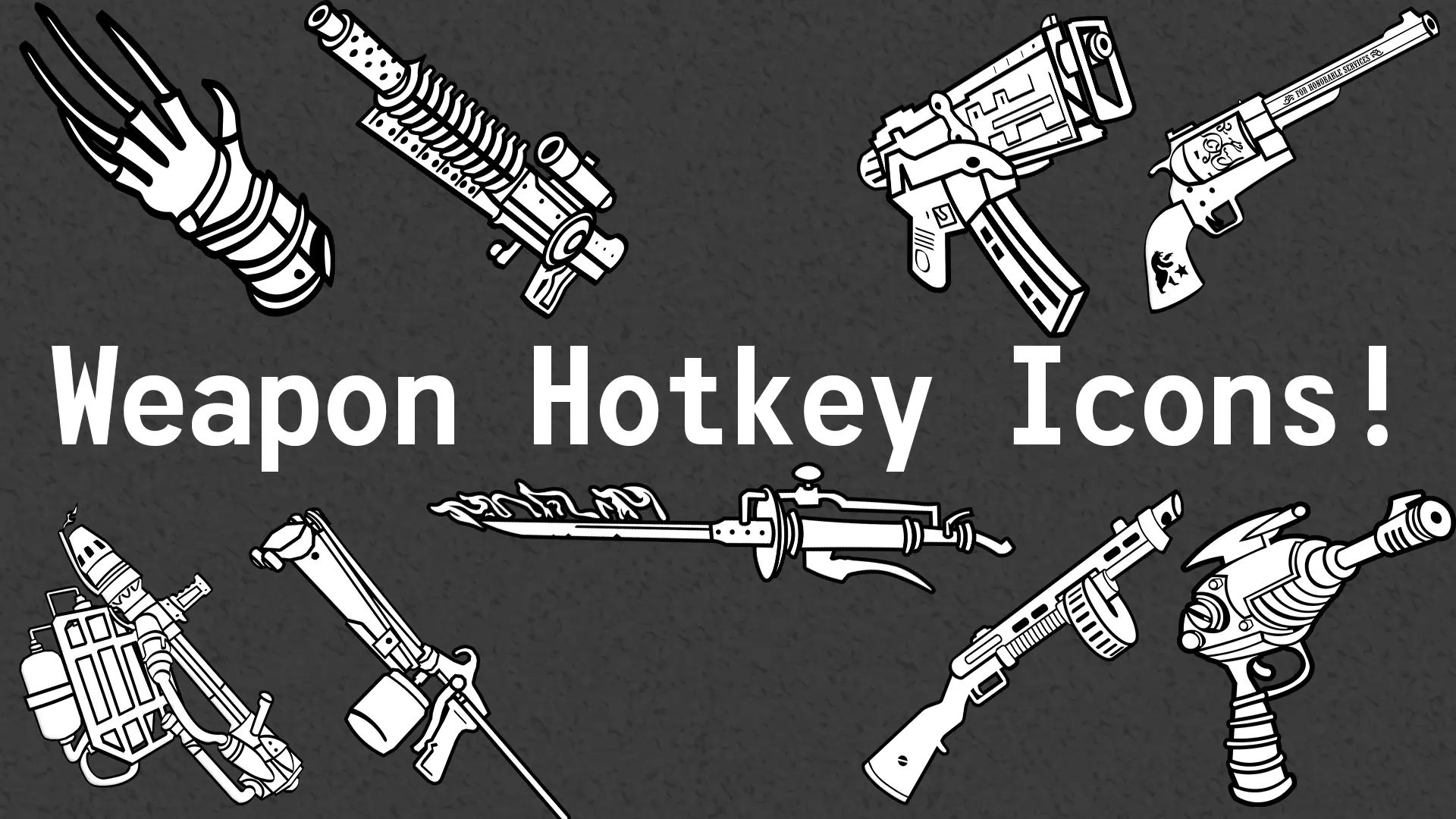 Weapon Hotkey Icons mod for Fallout: New Vegas