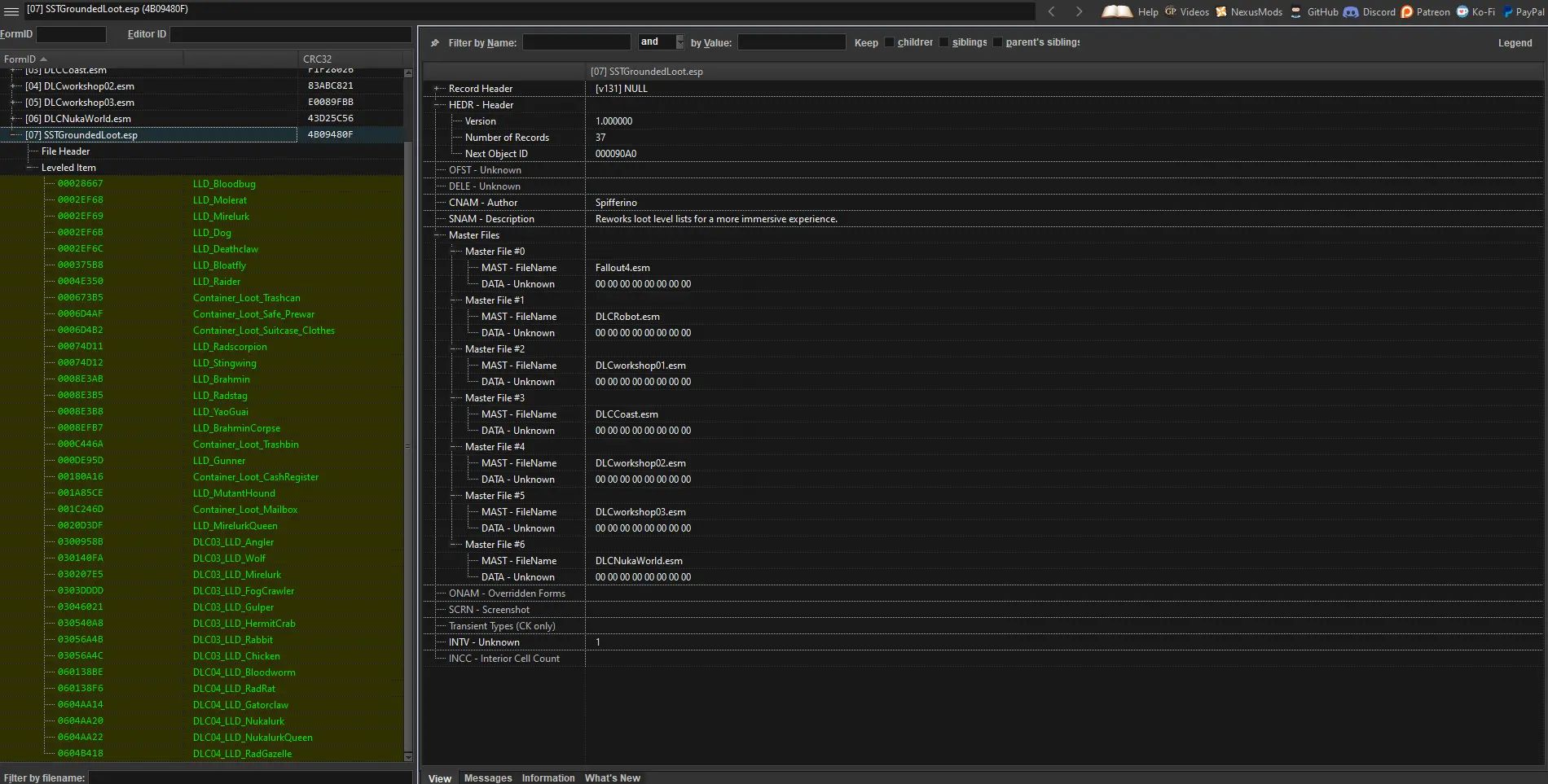Grounded Loot mod for Fallout 4
