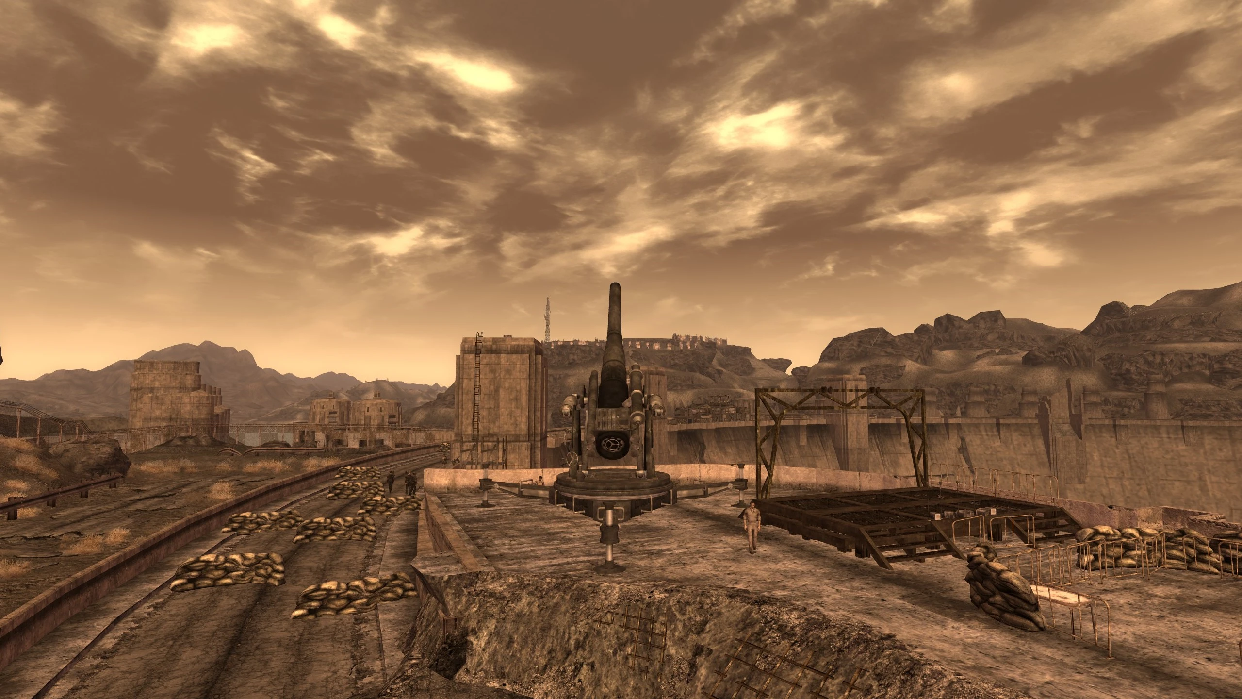 Hoover Dam Howitzer Faces the Fort mod for Fallout: New Vegas