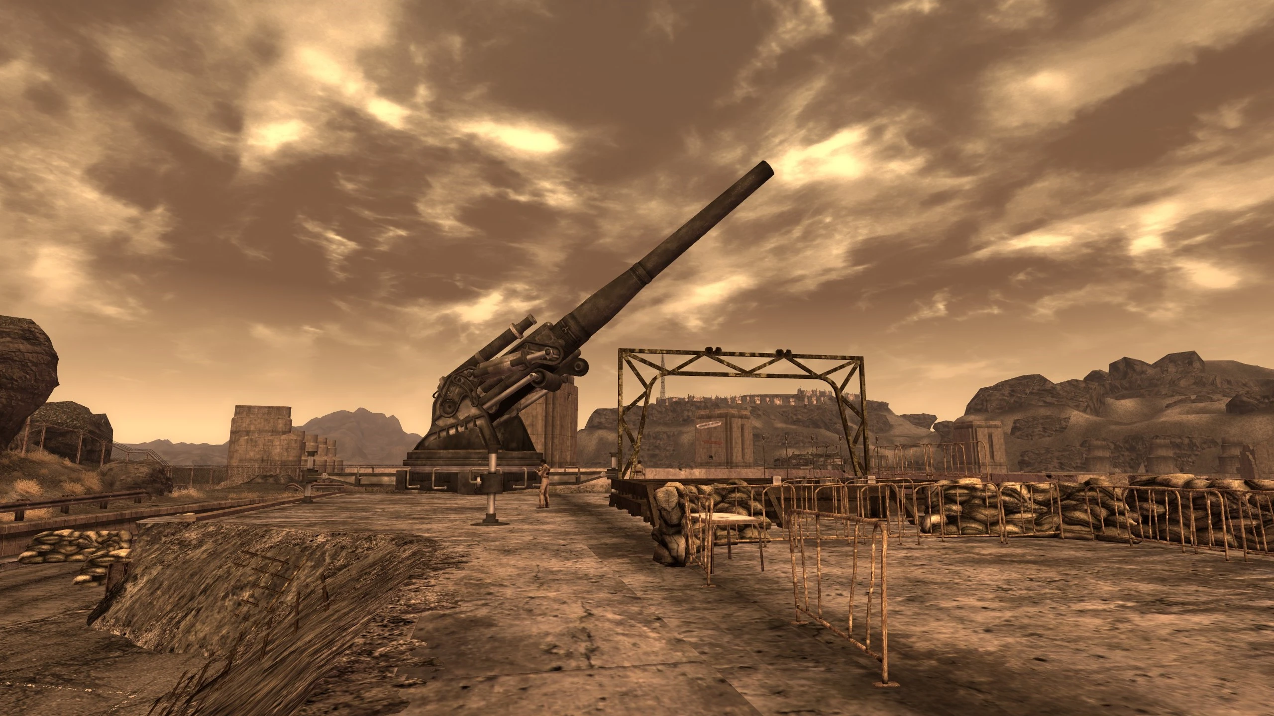 Hoover Dam Howitzer Faces the Fort mod for Fallout: New Vegas