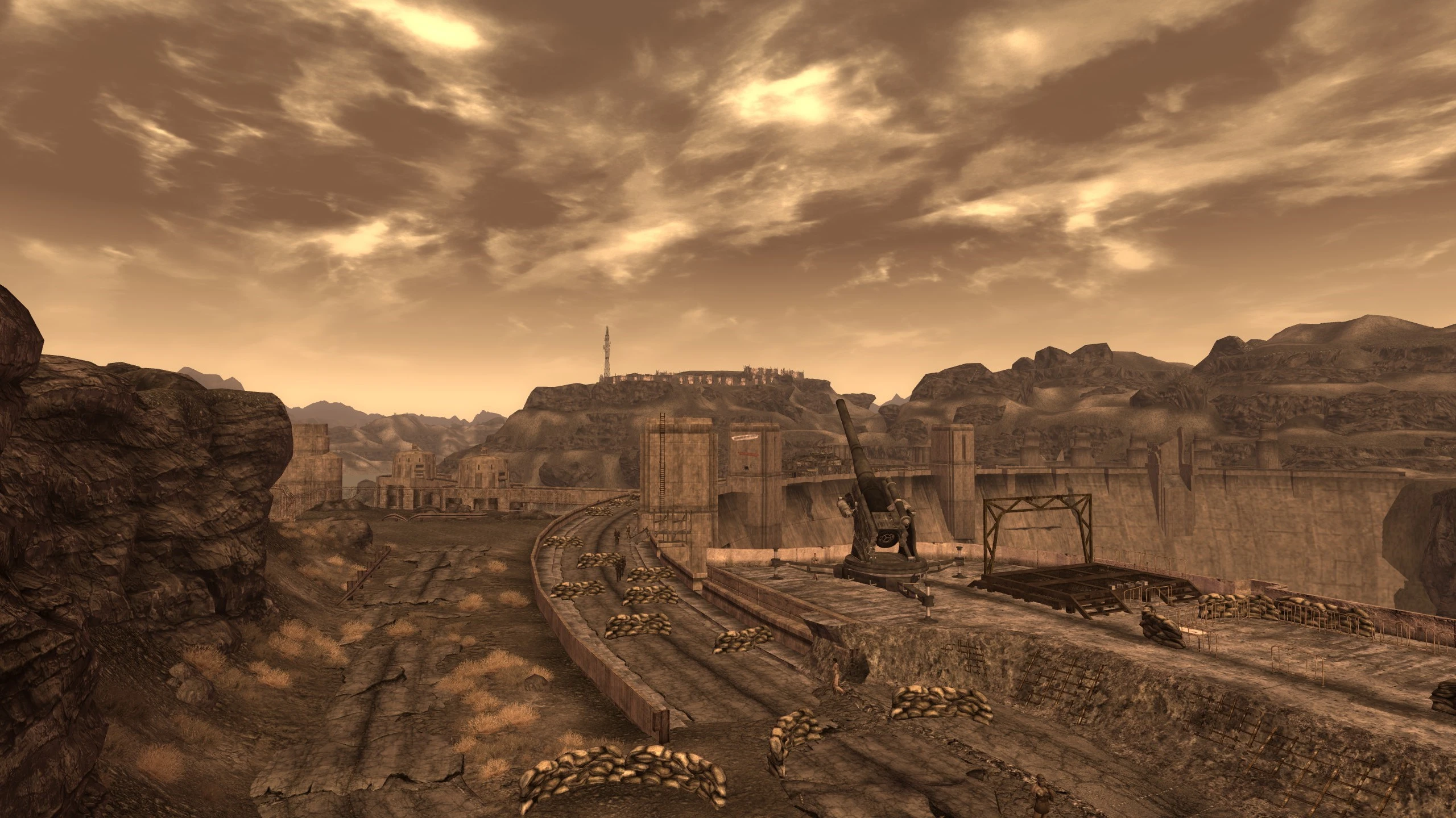 Hoover Dam Howitzer Faces the Fort mod for Fallout: New Vegas