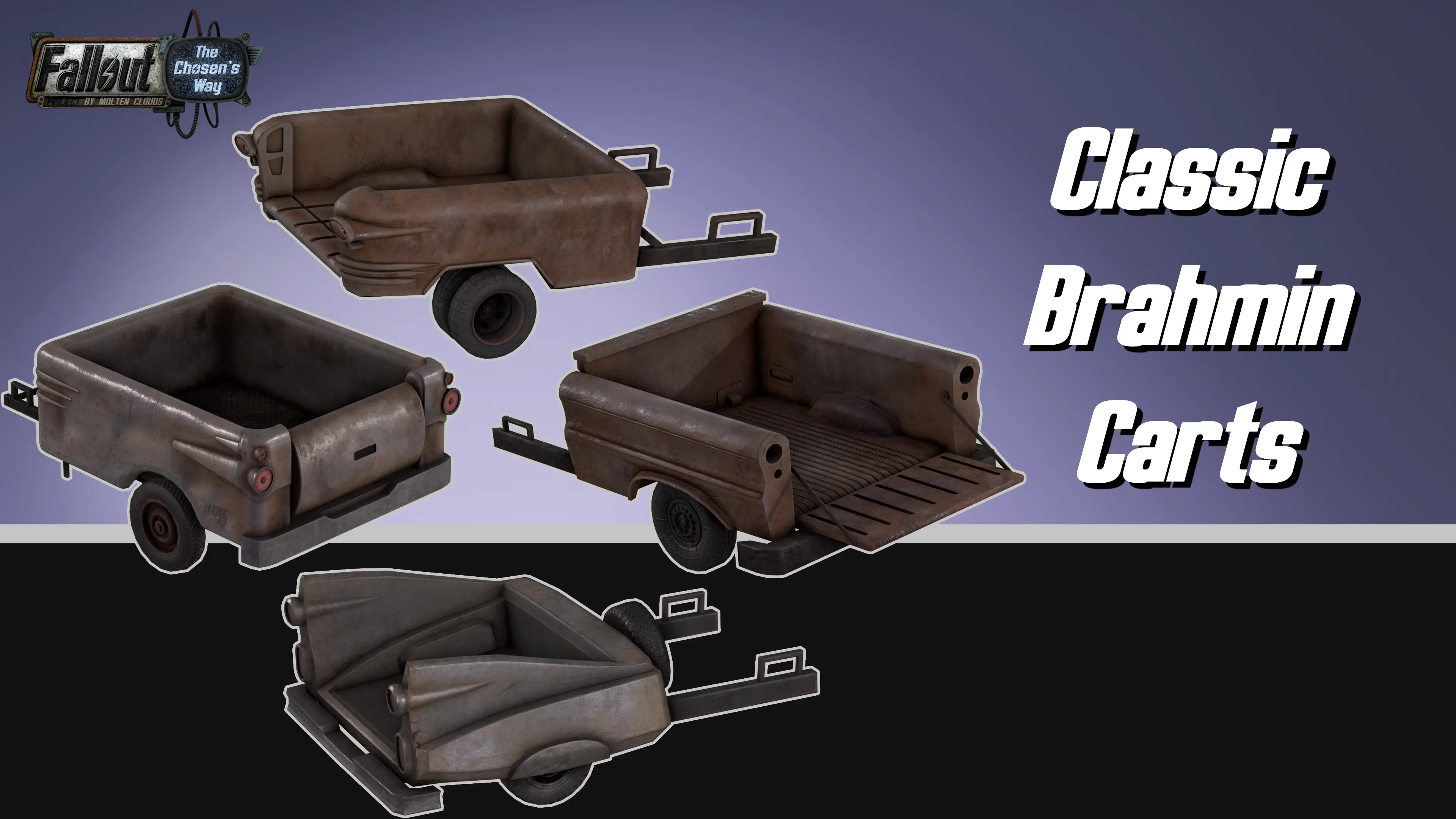 Classic - Brahmin Carts mod for Fallout: New Vegas