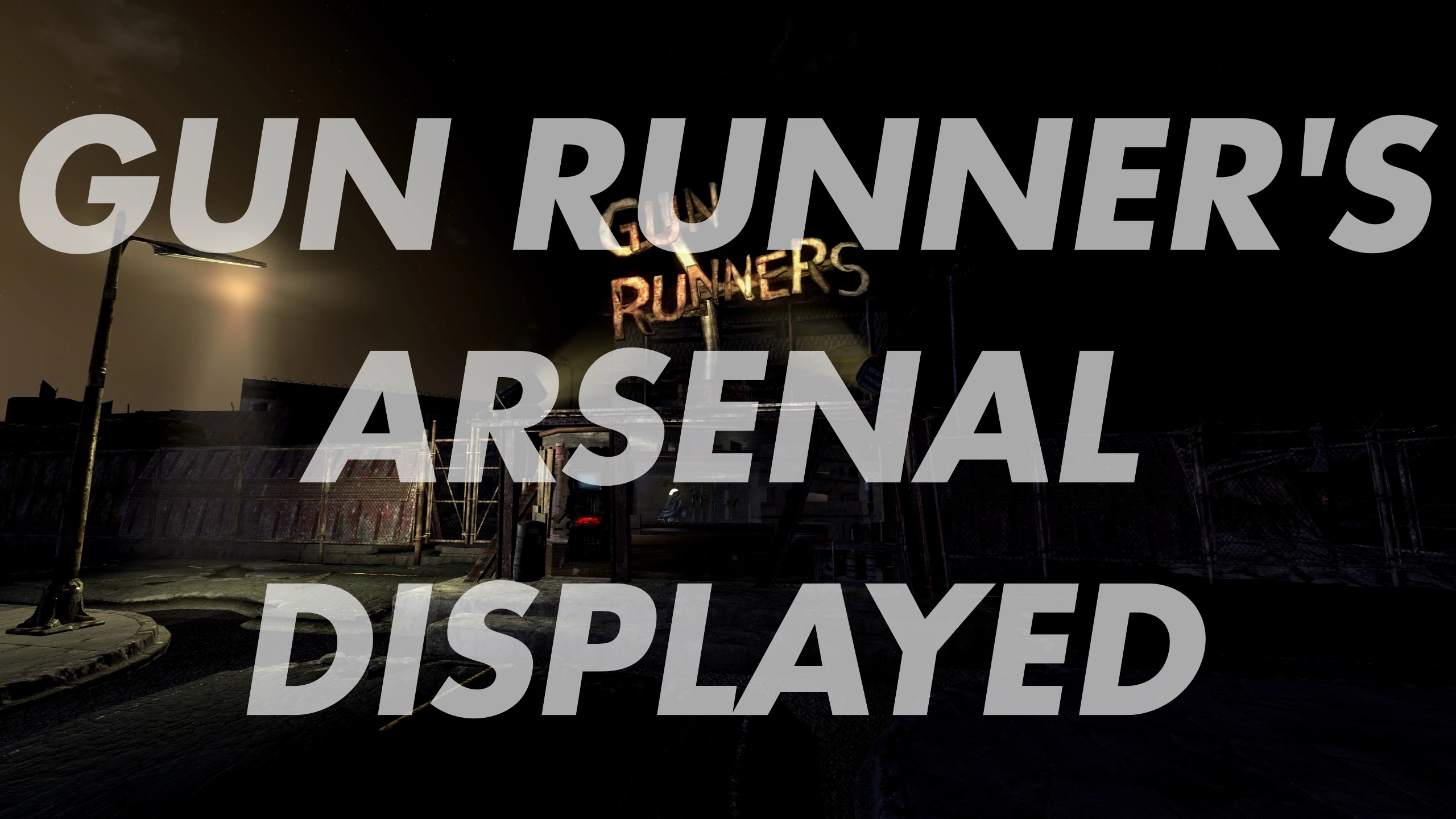 Gun Runner's Arsenal Displayed mod for Fallout: New Vegas