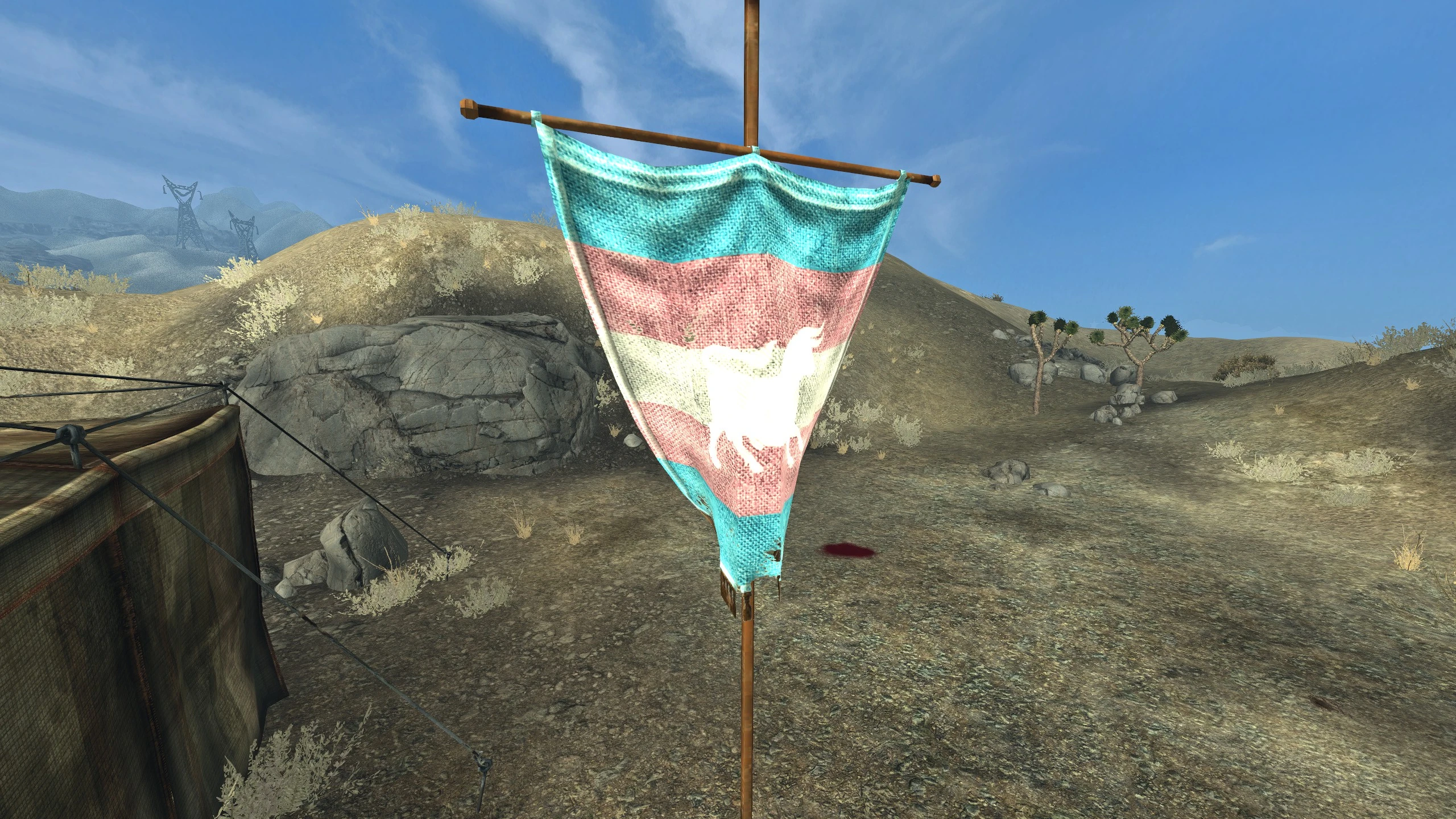 Trans Pride Flags Vanilla Plus mod for Fallout: New Vegas