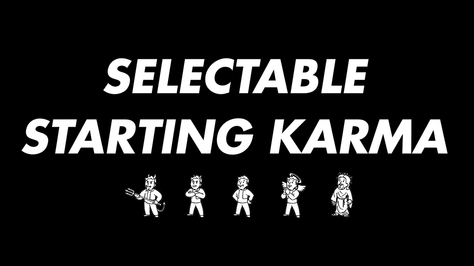 Selectable Starting Karma mod for Fallout: New Vegas