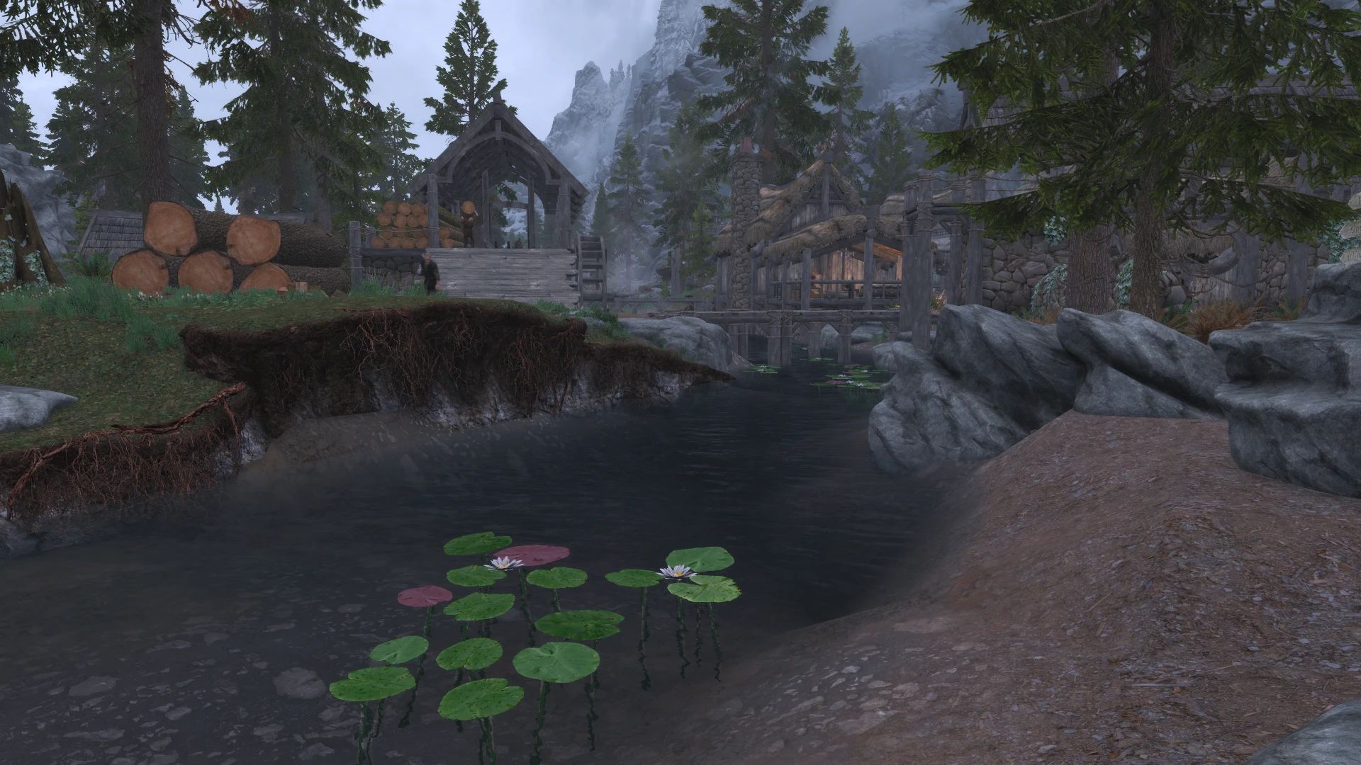 Enhanced Landscapes - Water Lilies mod for The Elder Scrolls V: Skyrim Special Edition