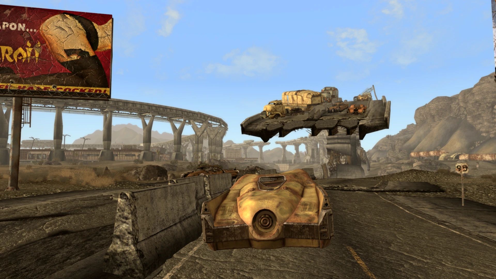 Improved Highways mod for Fallout: New Vegas