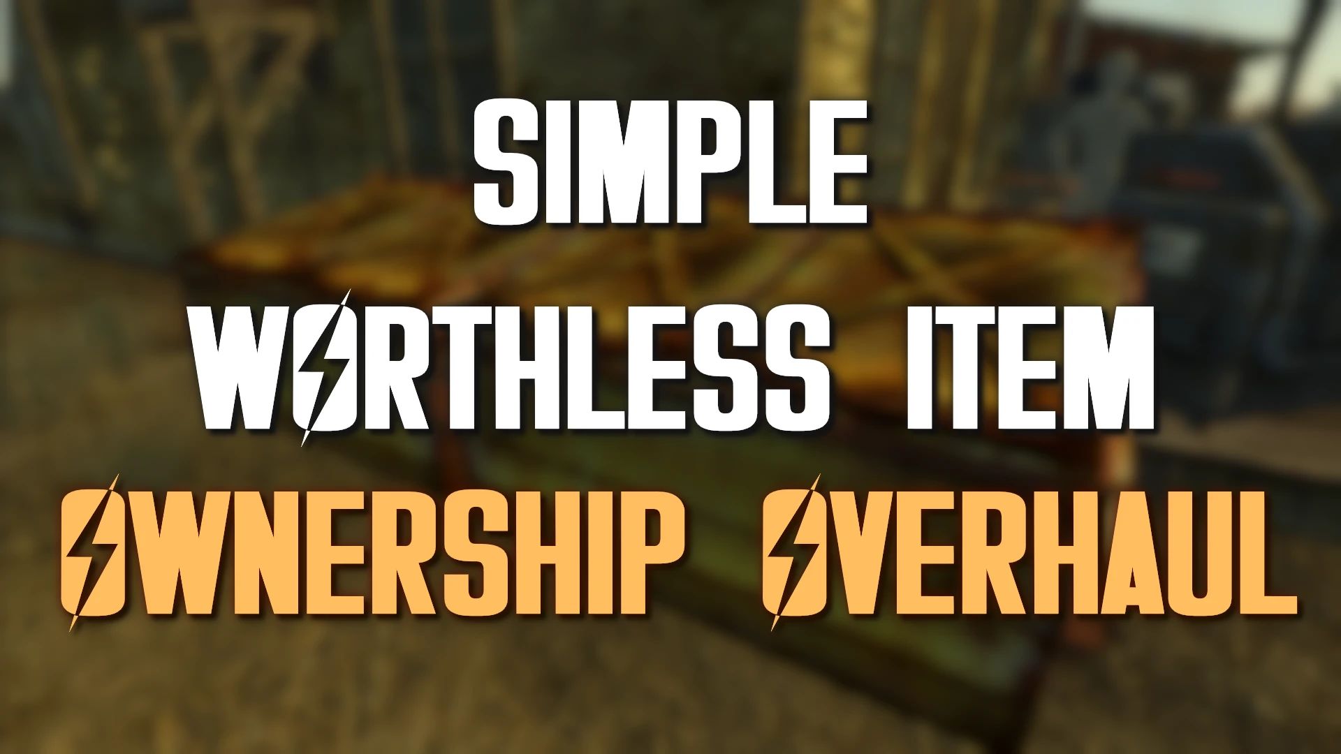 Simple Worthless Item Ownership Overhaul (ESPless) mod for Fallout: New Vegas