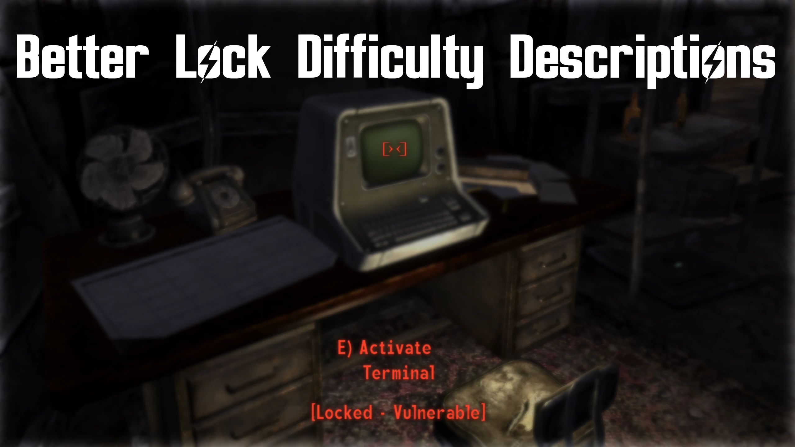 Better Lock Difficulty Descriptions mod for Fallout: New Vegas