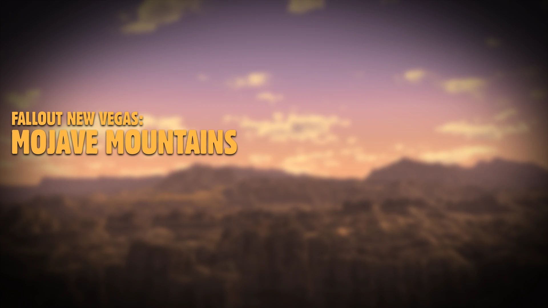 Mojave Mountains mod for Fallout: New Vegas