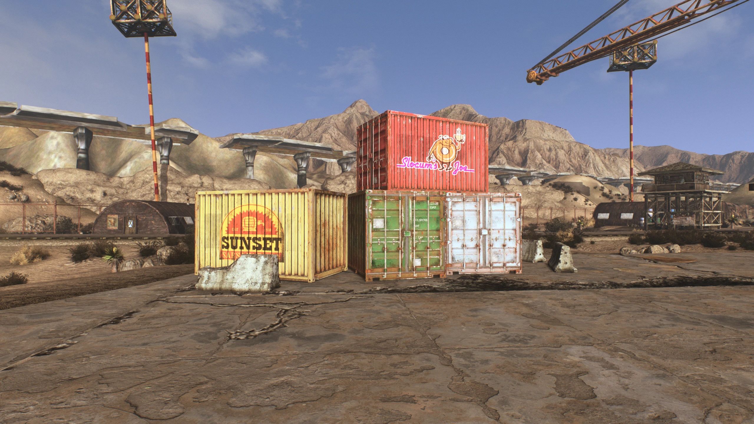 Shipping Crates (Base Object Swapper) mod for Fallout: New Vegas