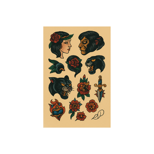 Flash Tattoos - Posters mod for The Sims 4 