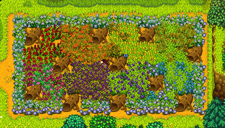 Lumisteria- Alternative Textures - Grass - Rainbow mod for Stardew Valley