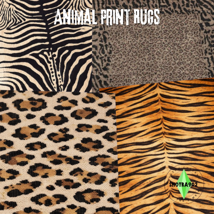 Animal Print Rugs mod for The Sims 4 