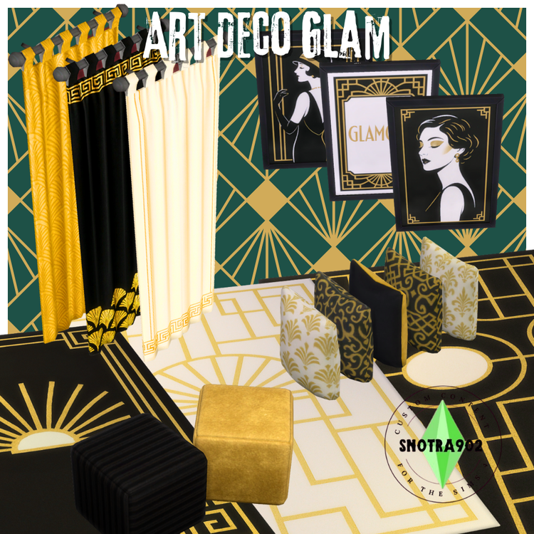 Art Deco Glam mod for The Sims 4 