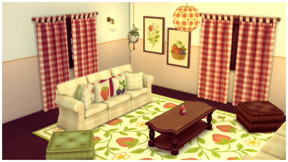 Berry Cottage mod for The Sims 4 