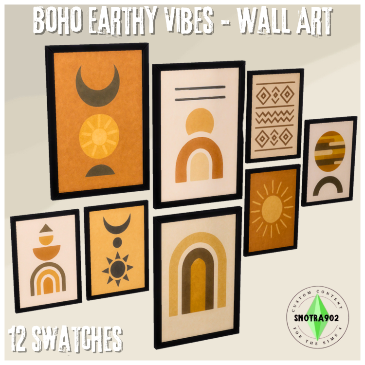 Boho Earthy Vibes - Collection mod for The Sims 4 
