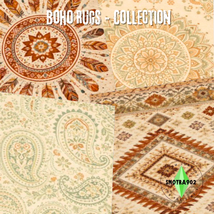 Boho Rugs - Collection mod for The Sims 4 