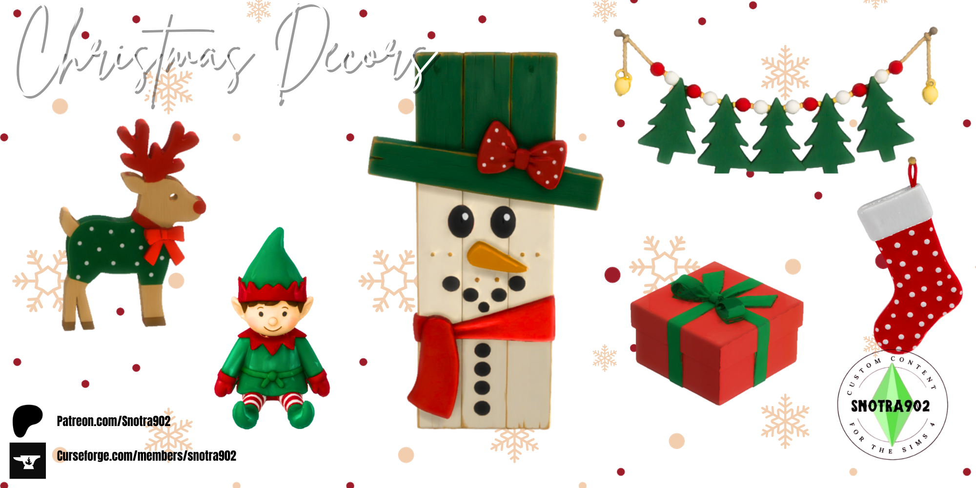 Christmas Decors mod for The Sims 4 