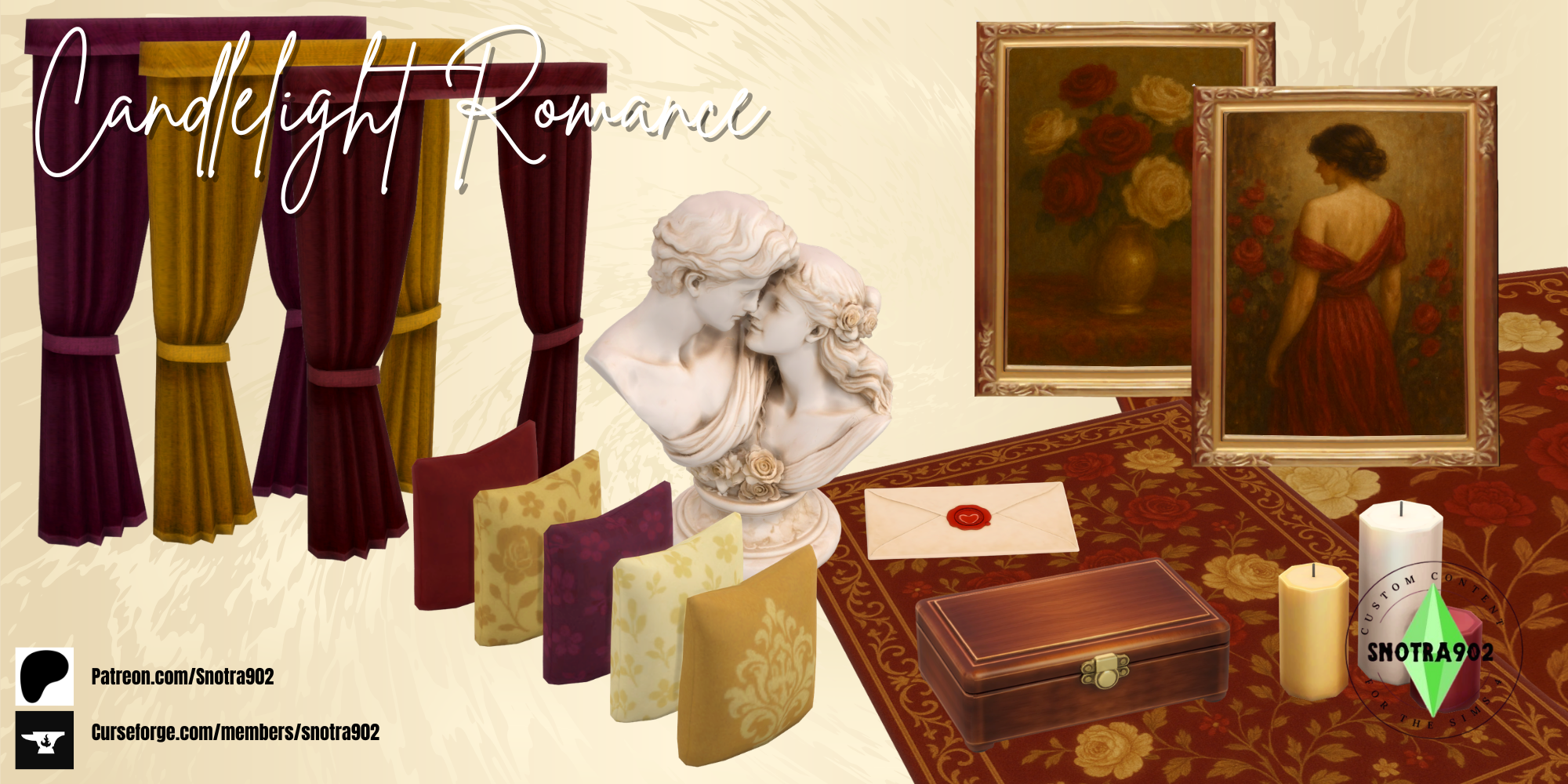 Candlelight Romance mod for The Sims 4 