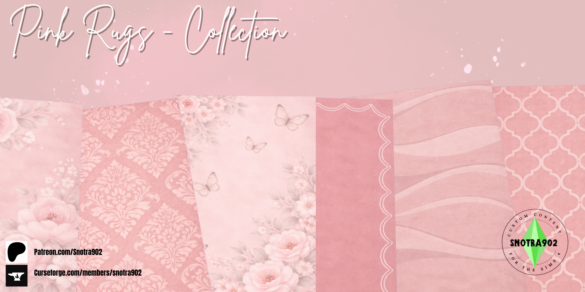 Pink Rugs - Collection mod for The Sims 4 
