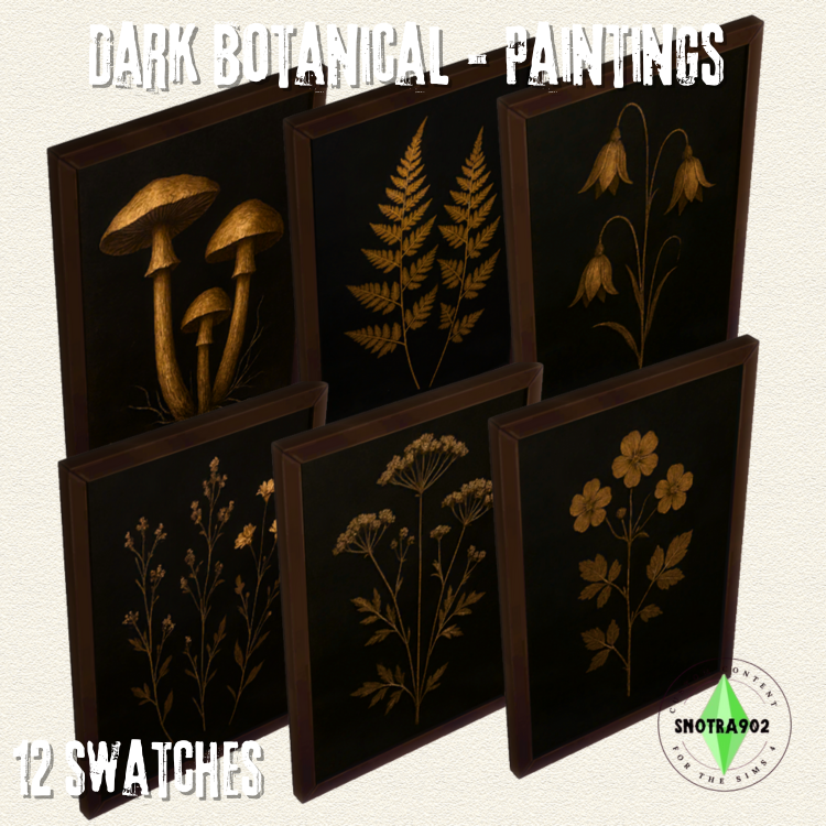 Dark Botanical mod for The Sims 4 
