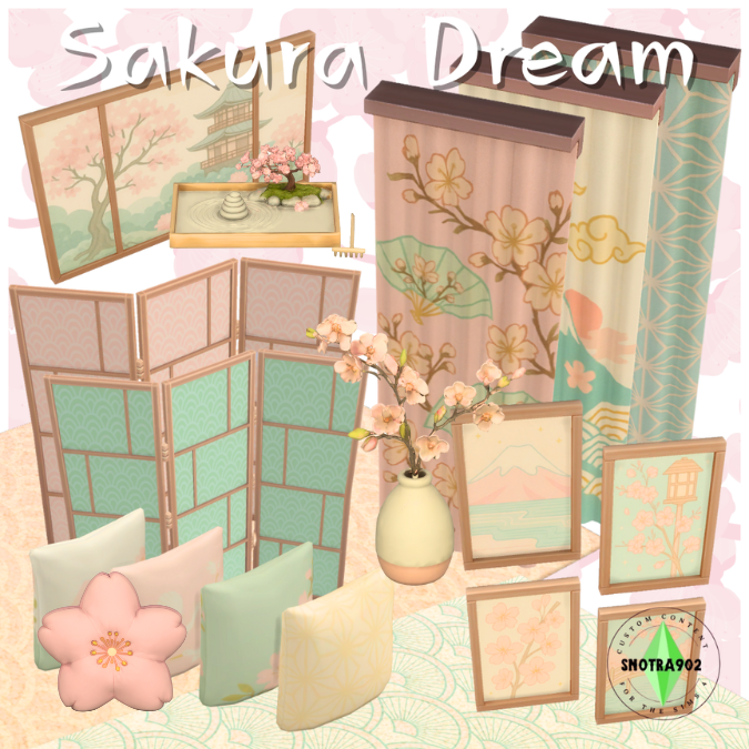 Sakura Dream mod for The Sims 4 