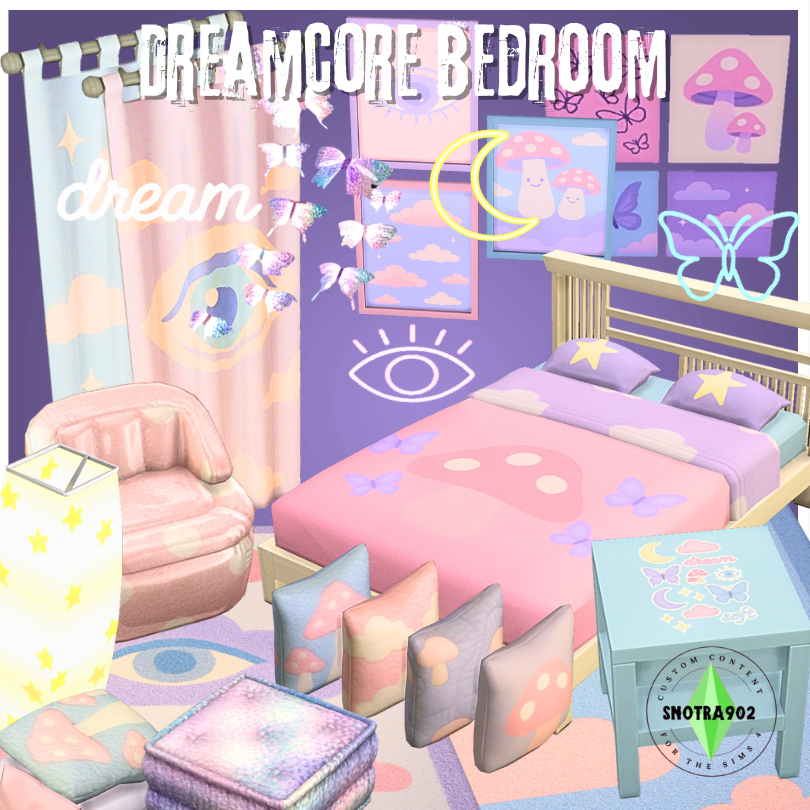 Dreamcore Bedroom mod for The Sims 4 