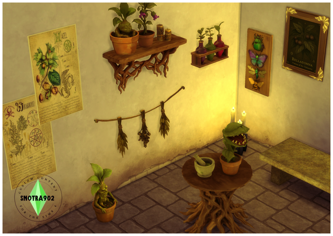 Enchanted Herbarium Part 2 mod for The Sims 4 