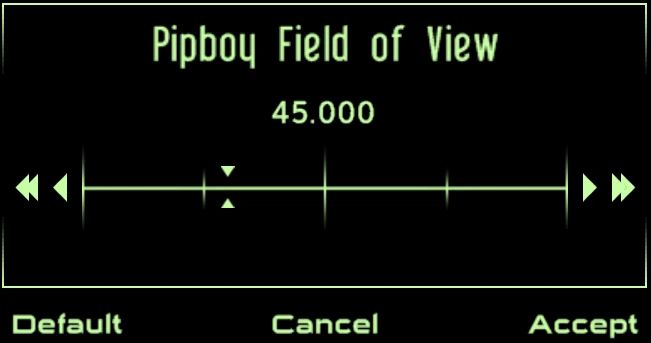 FOV Slider mod for Fallout: New Vegas
