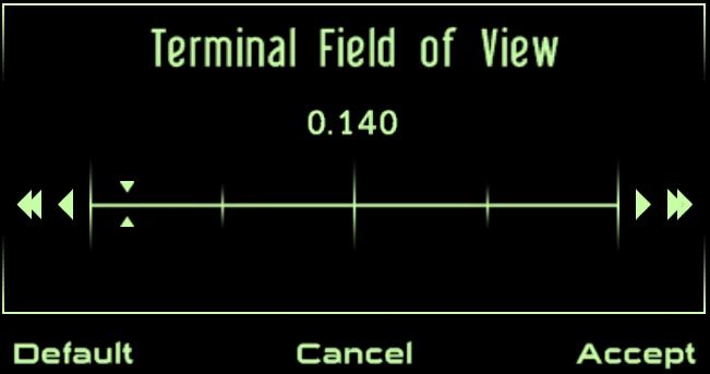 FOV Slider mod for Fallout: New Vegas