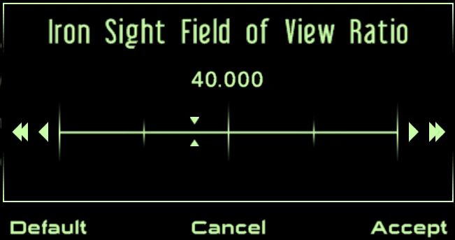 FOV Slider mod for Fallout: New Vegas