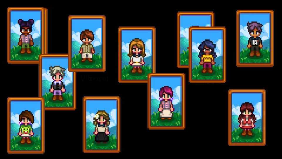 Lumisteria Fashion Sense Hairstyles mod for Stardew Valley