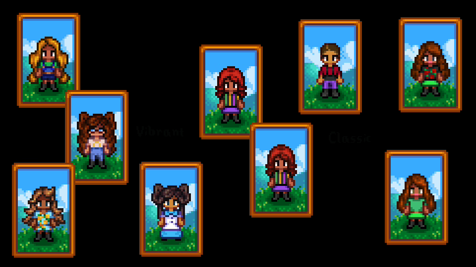 Lumisteria Fashion Sense Hairstyles mod for Stardew Valley