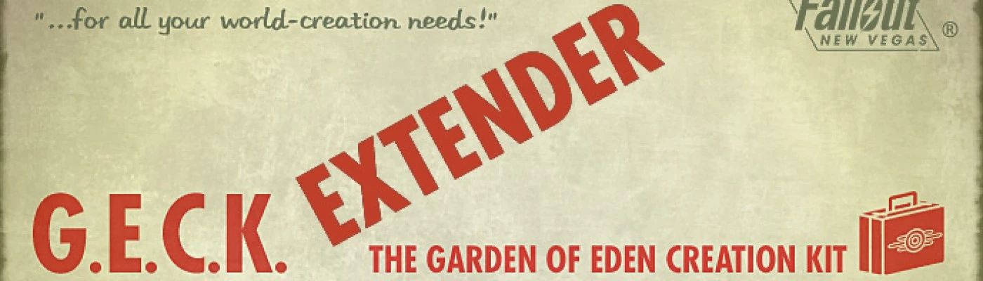 GECK Extender mod for Fallout: New Vegas