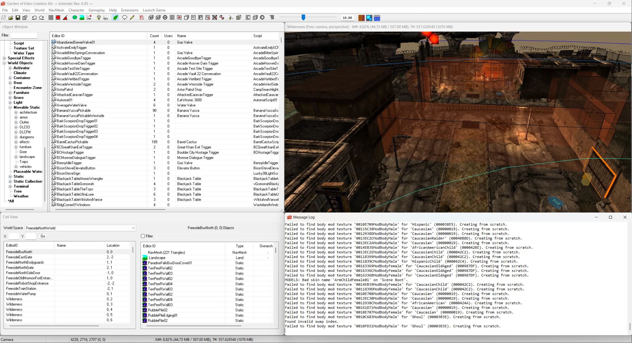 GECK Extender mod for Fallout: New Vegas