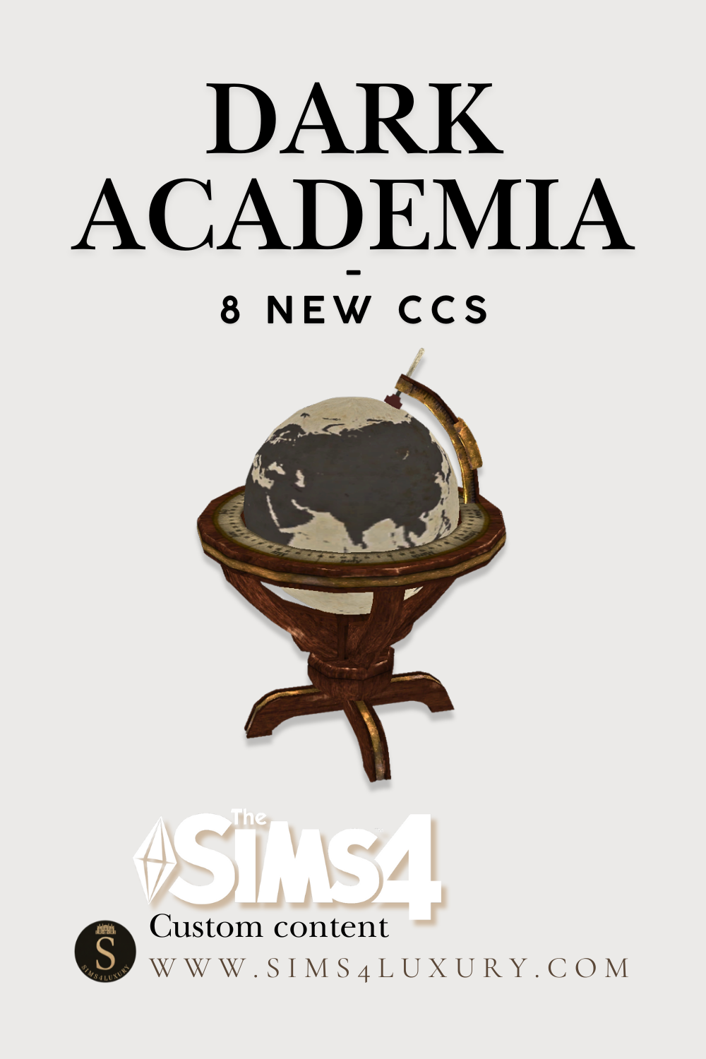 Sims4Luxury - Dark Academia mod for The Sims 4 