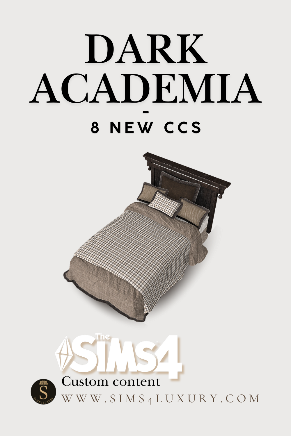 Sims4Luxury - Dark Academia mod for The Sims 4 