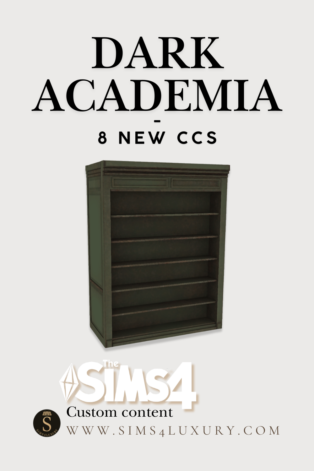 Sims4Luxury - Dark Academia mod for The Sims 4 