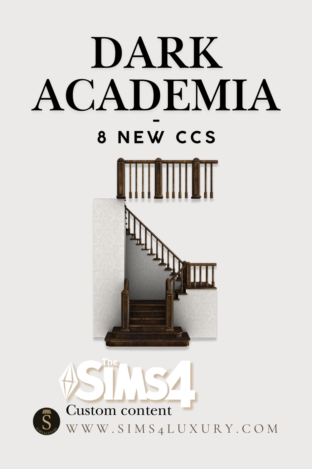 Sims4Luxury - Dark Academia mod for The Sims 4 