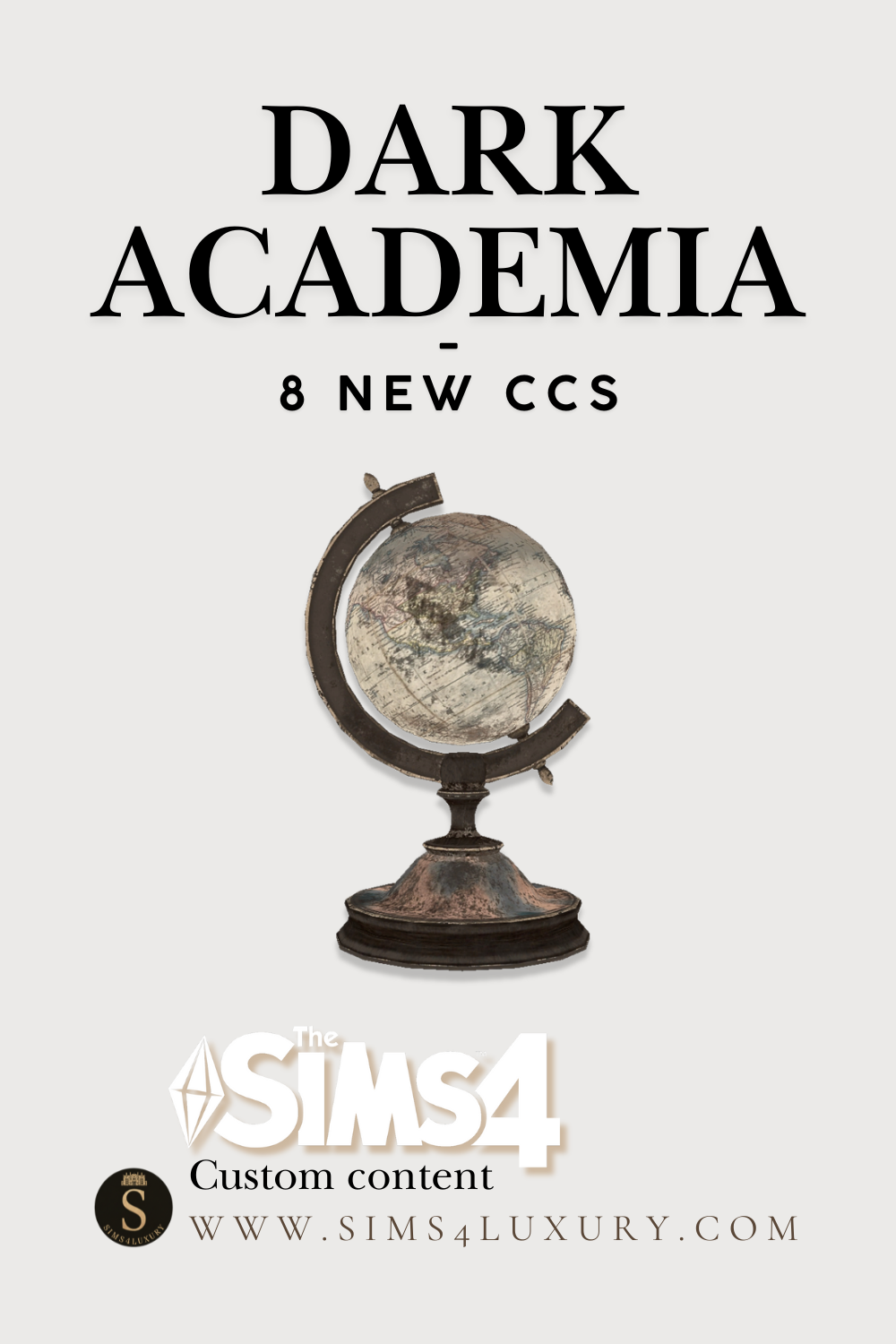 Sims4Luxury - Dark Academia mod for The Sims 4 