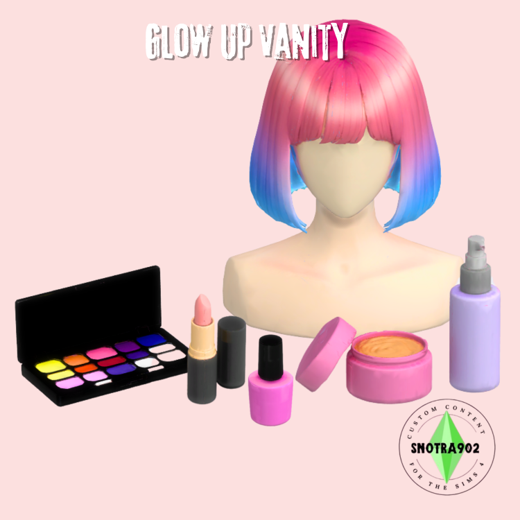 Glow Up Vanity mod for The Sims 4 