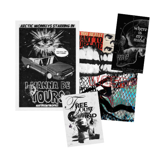 Grunge Posters mod for The Sims 4 