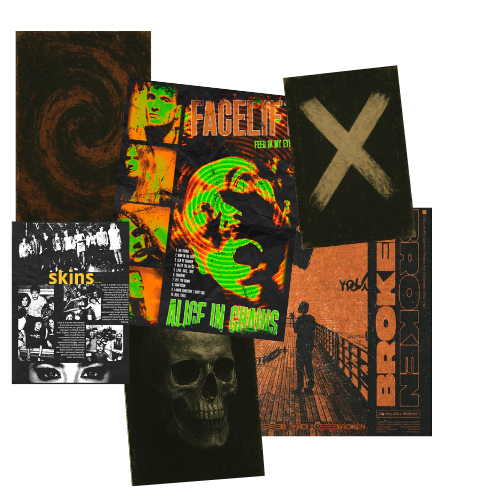 Grunge Posters mod for The Sims 4 