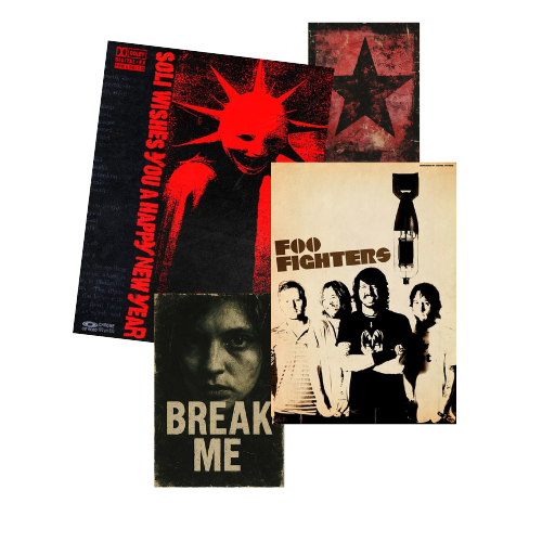 Grunge Posters mod for The Sims 4 