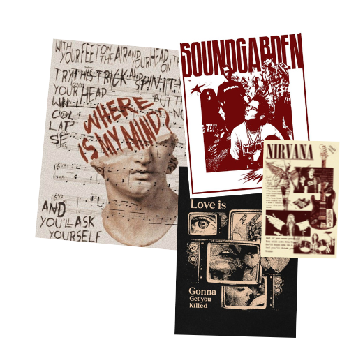 Grunge Posters mod for The Sims 4 