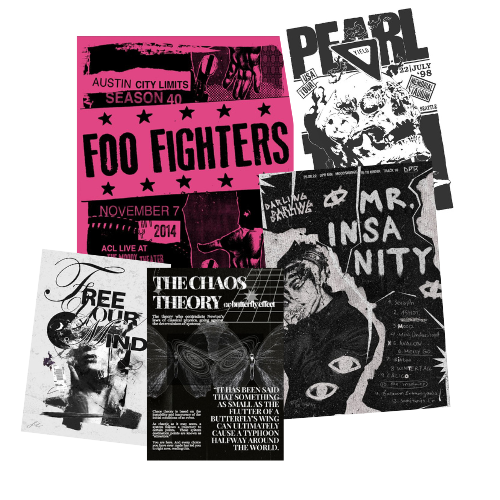 Grunge Posters mod for The Sims 4 