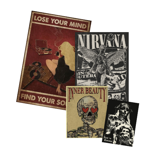 Grunge Posters mod for The Sims 4 