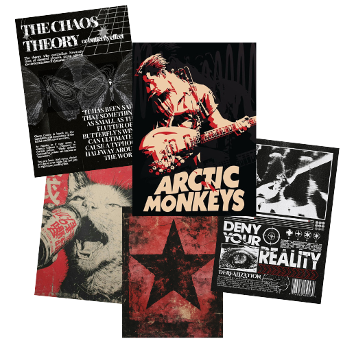 Grunge Posters mod for The Sims 4 