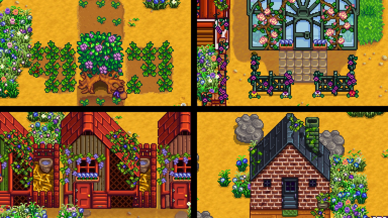 House and building customisation mod for Stardew Valley